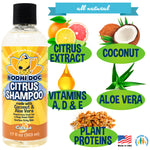 Bodhi Dog Refreshing Orange Citrus Shampoo - Deep Cleaning Coconut & Aloe Formula - Natural Soothing, Moisturizing Pet Wash for Dogs, Cats, Puppies - Tear-Free - Made in USA
