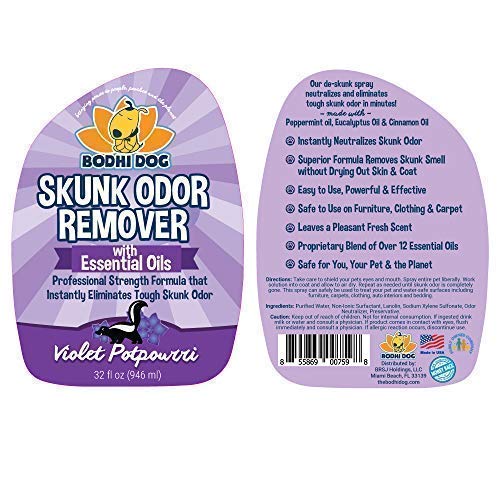 Bodhi Dog Pet Deskunk Spray Odor Eliminator Skunk Smell Remover Elim