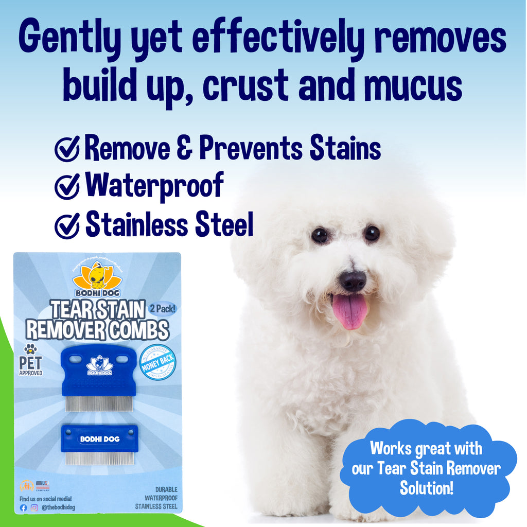 Dog Flea Brush Bodhi Dog Tear Stain Combs 2-Pack For Eye