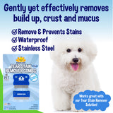 Bodhi Dog Tear Eye Stain Remover Combs | Set of 2 | Clean and Remove Crust, Dirt, Buildup around Pet Eyes | Best for Dogs & Cats Fur and Coats